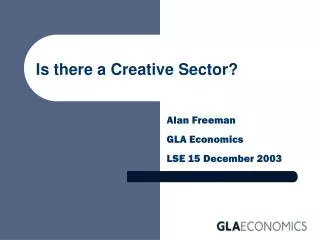 Is there a Creative Sector?