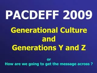 PACDEFF 2009