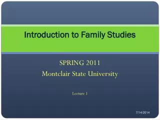 Introduction to Family Studies
