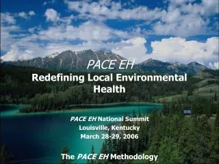 PACE EH Redefining Local Environmental Health