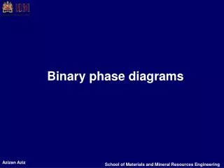 Binary phase diagrams