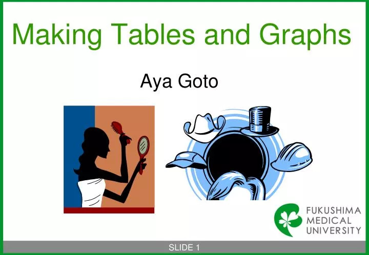 making tables and graphs