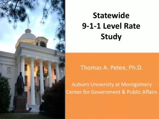 Statewide 9-1-1 Level Rate Study