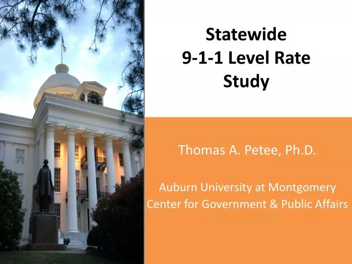 statewide 9 1 1 level rate study