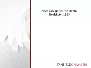 After-care under the Mental Health Act 1983