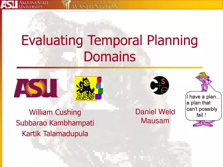 evaluating temporal planning domains