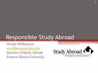 Responsible Study Abroad