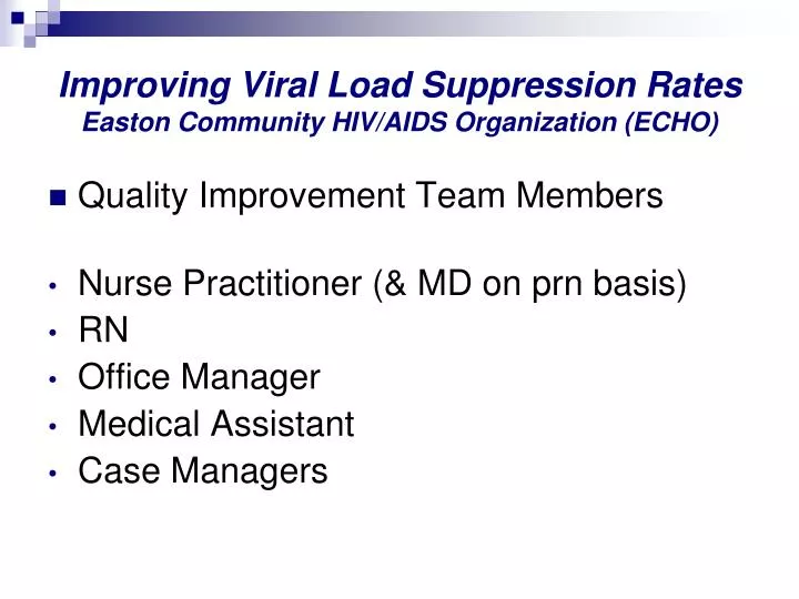 improving viral load suppression rates easton community hiv aids organization echo