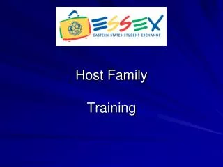 Host Family Training