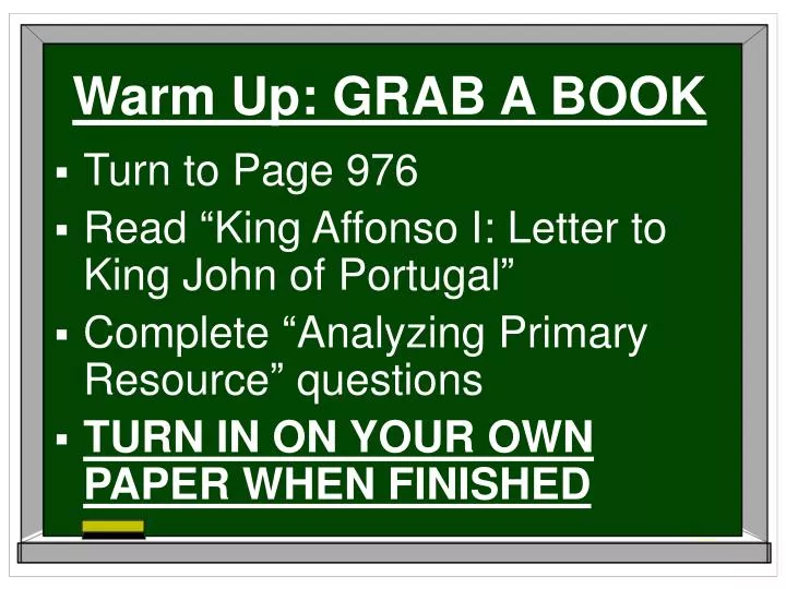 warm up grab a book