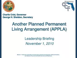 Another Planned Permanent Living Arrangement (APPLA)