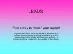 LEADS - slide 1