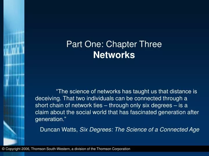 part one chapter three networks