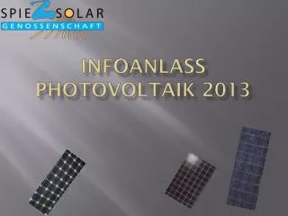 infoanlass photovoltaik 2013