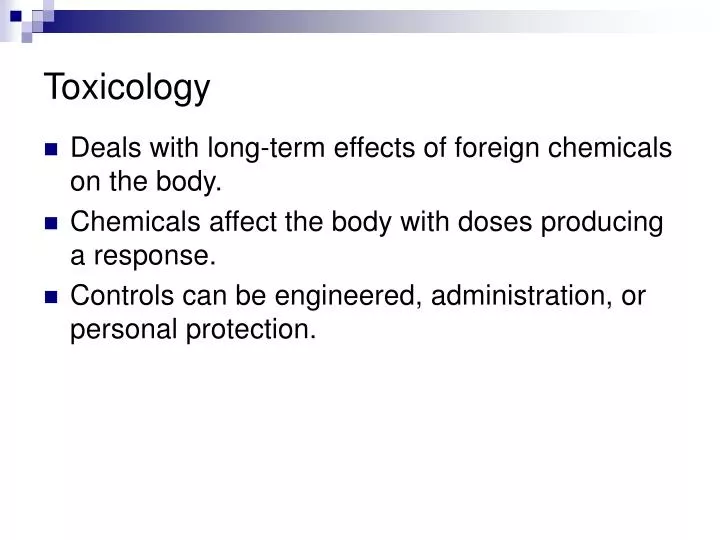 toxicology