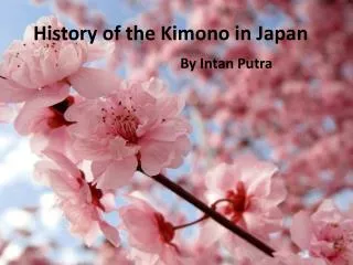 History of the Kimono in Japan