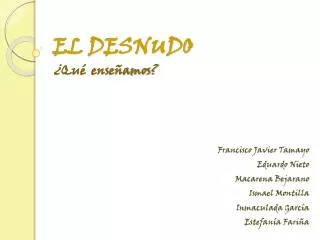 el desnudo