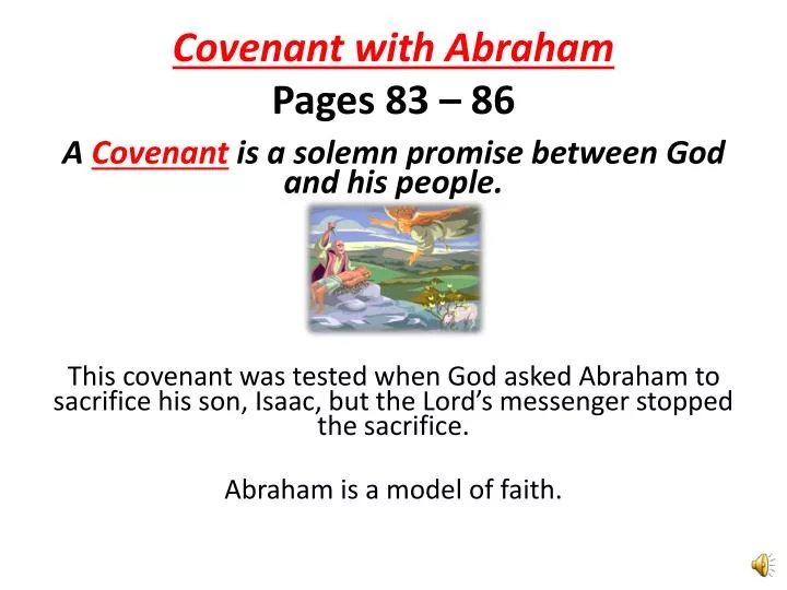 covenant with abraham pages 83 86