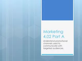marketing 4 02 part a