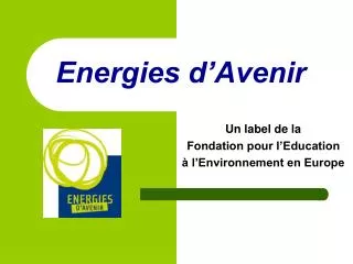energies d avenir