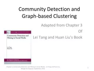 Community Detection and Graph-based Clustering