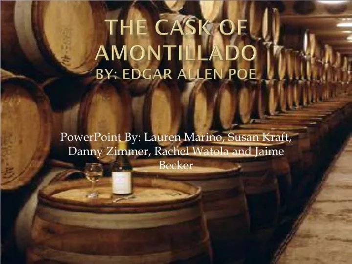 the cask of amontillado by edgar allen poe