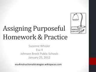 Assigning Purposeful Homework &amp; Practice