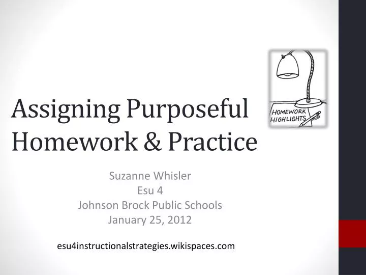 assigning purposeful homework practice