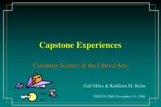 Capstone Experiences