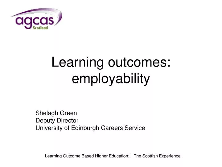 learning outcomes employability