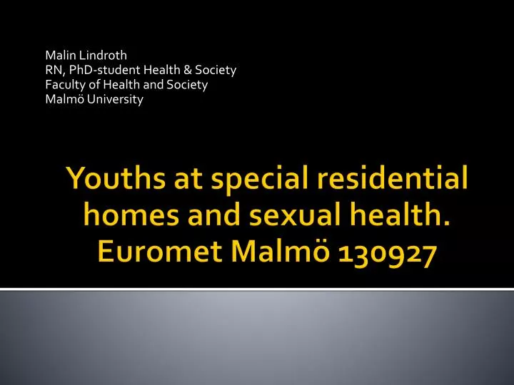 malin lindroth rn phd student health society faculty of health and society malm university