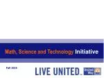 Math, Science and Technology Initiative - slide 1