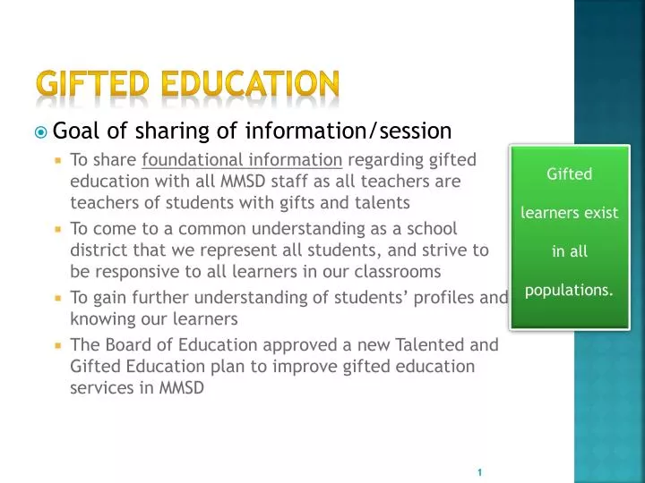 gifted education