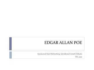 edgar allan poe