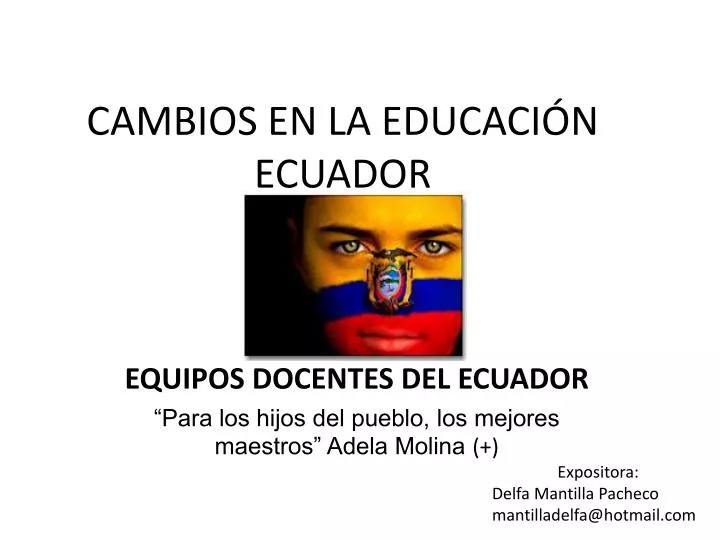 cambios en la educaci n ecuador
