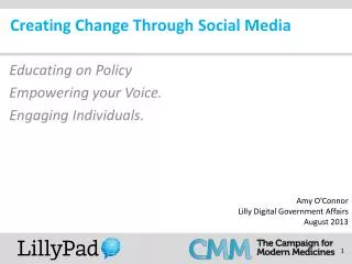 Creating Change Through Social Media