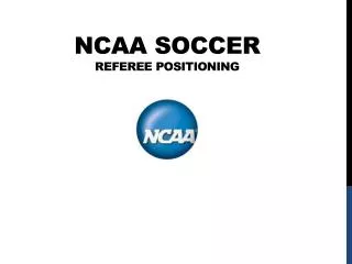 NCAA SOCCER Referee Positioning