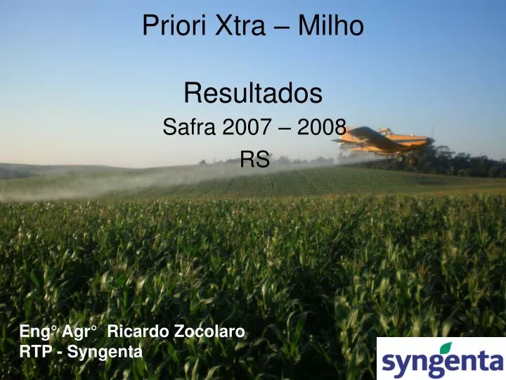 priori xtra milho resultados