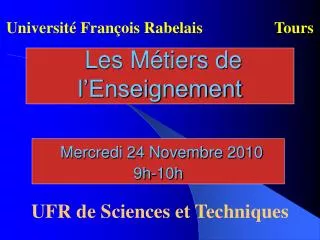 les m tiers de l enseignement