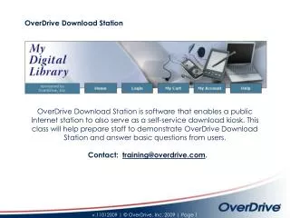 OverDrive Download Station