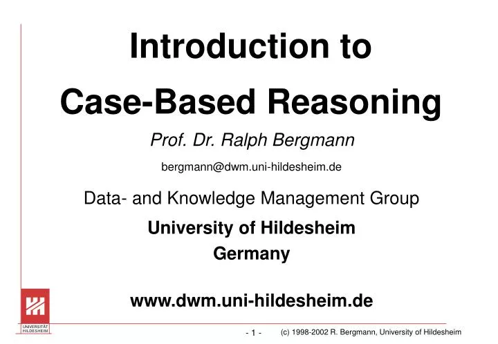 introduction to case based reasoning