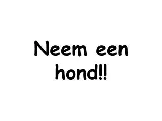 neem een hond