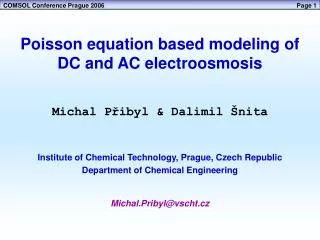 Poisson equation based modeling of DC and AC electroosmosis