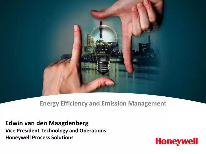 edwin van den maagdenberg vice president technology and operations honeywell process solutions