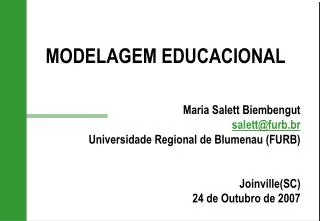 modelagem educacional