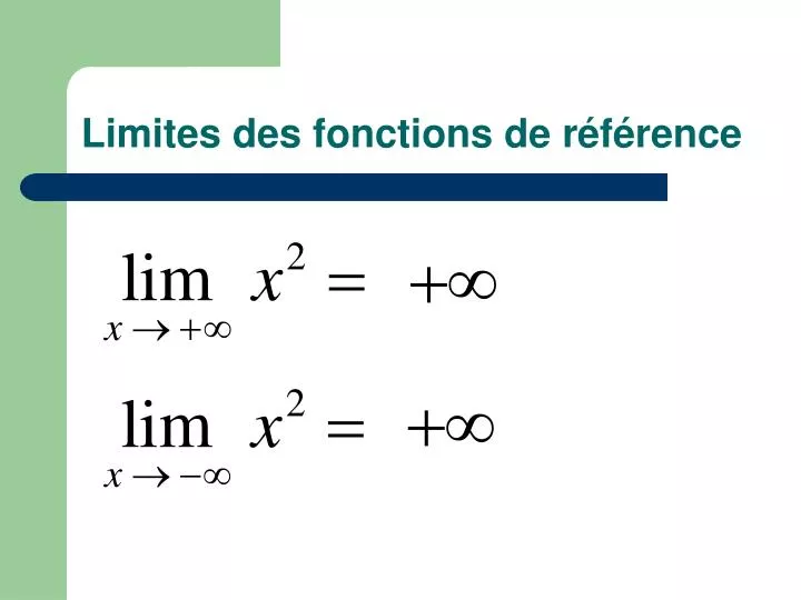 limites des fonctions de r f rence