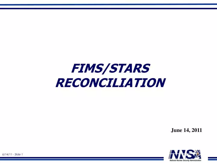 fims stars reconciliation