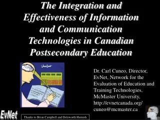The Integration and Effectiveness of Information and Communication Technologies in Canadian Postsecondary Education