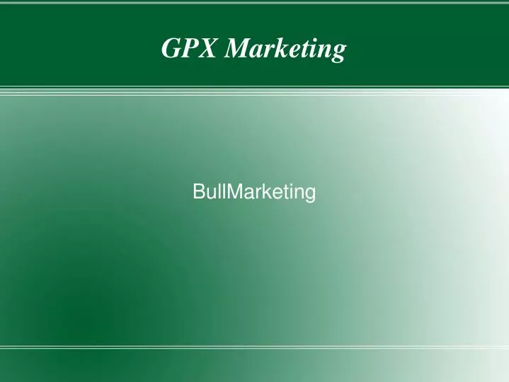 bullmarketing