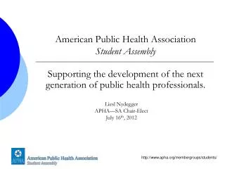 American Public Health Association Student Assembly